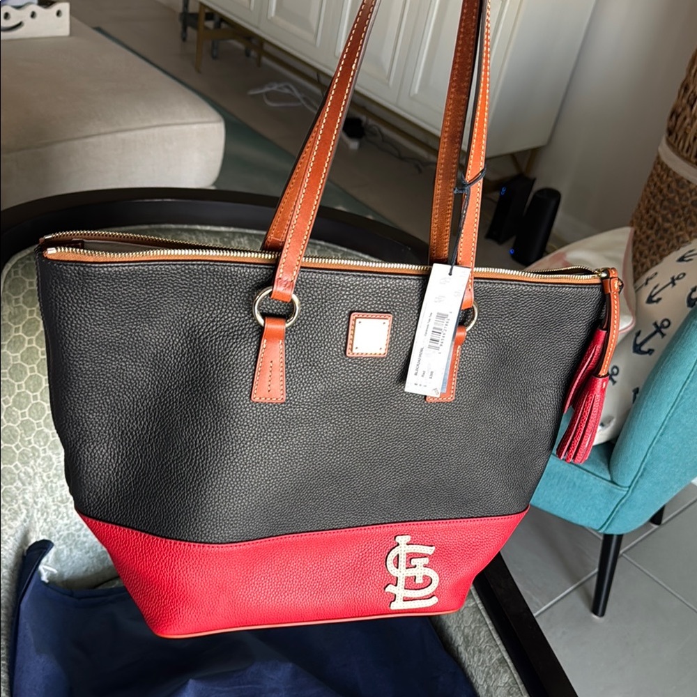 NWT Dooney & Burke St Louis Cardinals Leather Tote